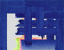 Intense blue, white, flourescents