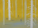 Mustard yellow - figures - white forest (panel 1 of 2 w/ 1280)