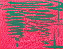 Brilliant pink - green reflection