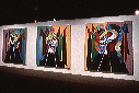 Three fractured heads