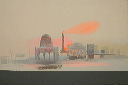 dome stack with flame