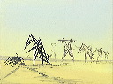 crumpled power lines