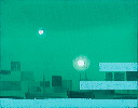 green - turquoise lines