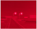 brilliant red digital breakup - lights